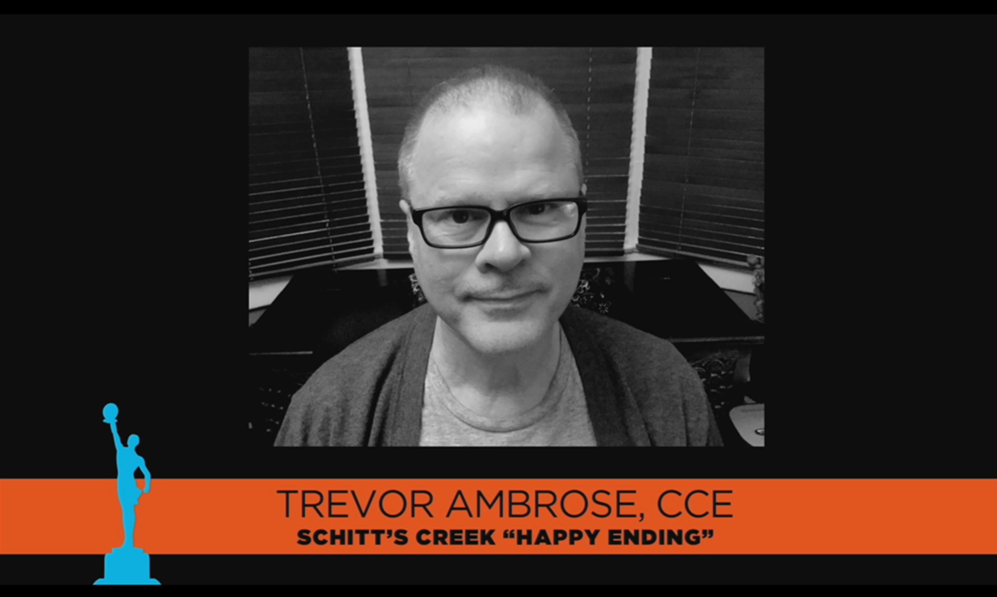 ACE Eddie Award Winner 2021 Trevor Ambrose CCE Schitt's Creek Happy Ending